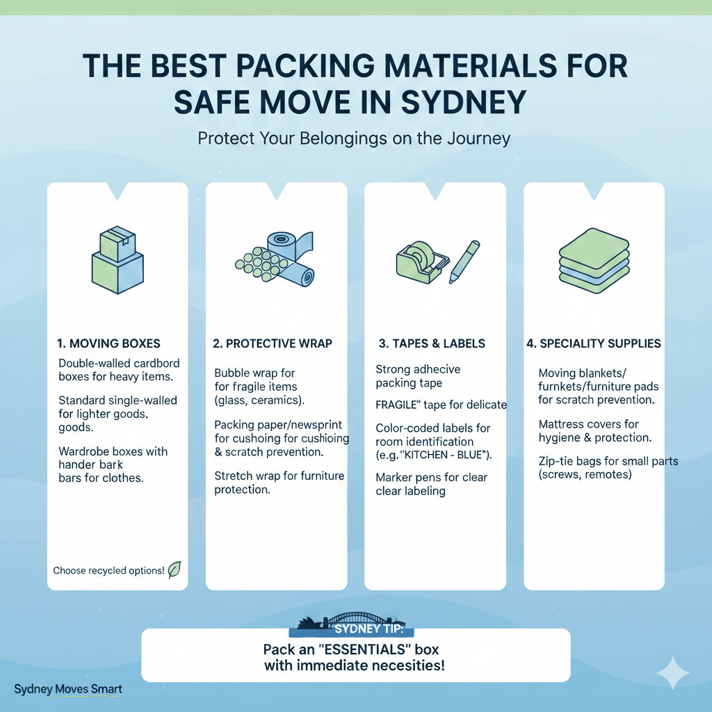The Best Packing Materials for a Safe Move in Sydney
