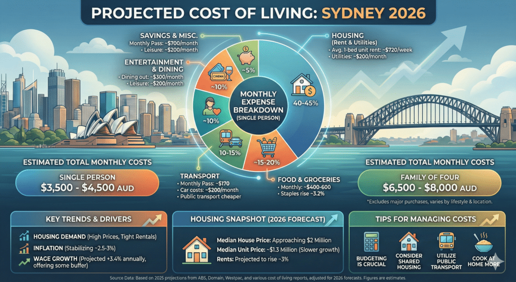 average rent in sydney